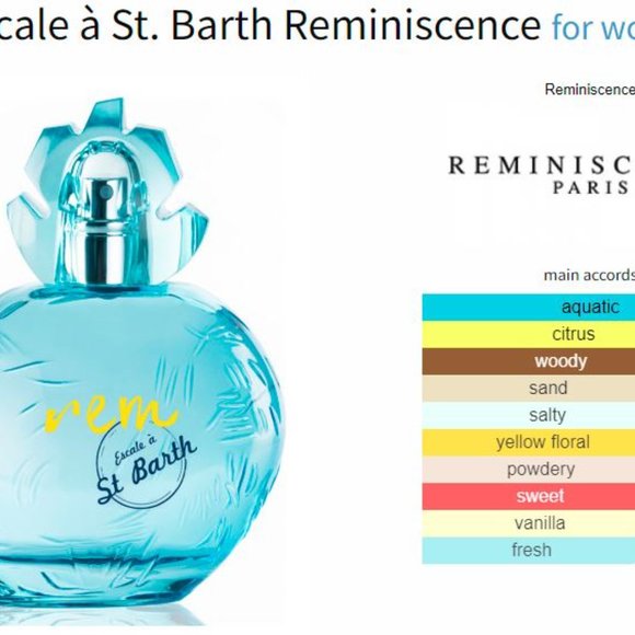 6/20$ - Fragrance Sample - Reminiscence  - Escale à St. Barth - Picture 2 of 2